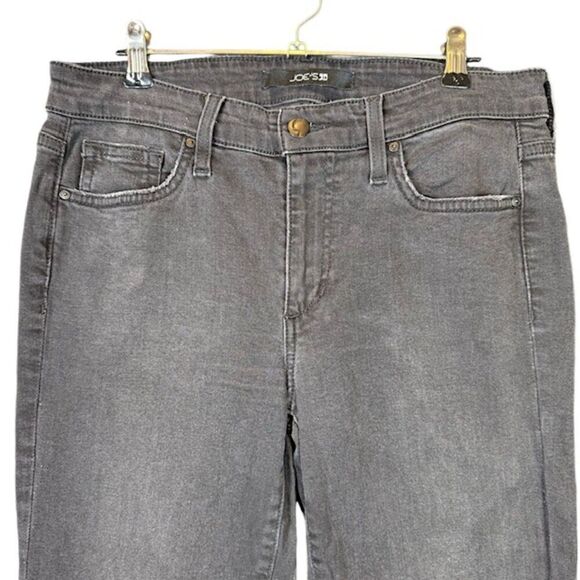 Joe's Jeans Tularose Skinny Ankle Stonewash Black Frayed Hem Jeans Size 29 - Picture 3 of 13